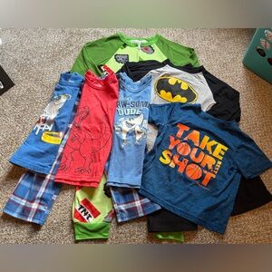 Kids Graphic T-Shirts and Pajama Set